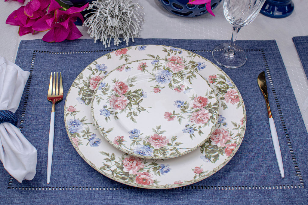 Aparelho de Jantar 12 Peças com Bowl Rosa Alleanza
