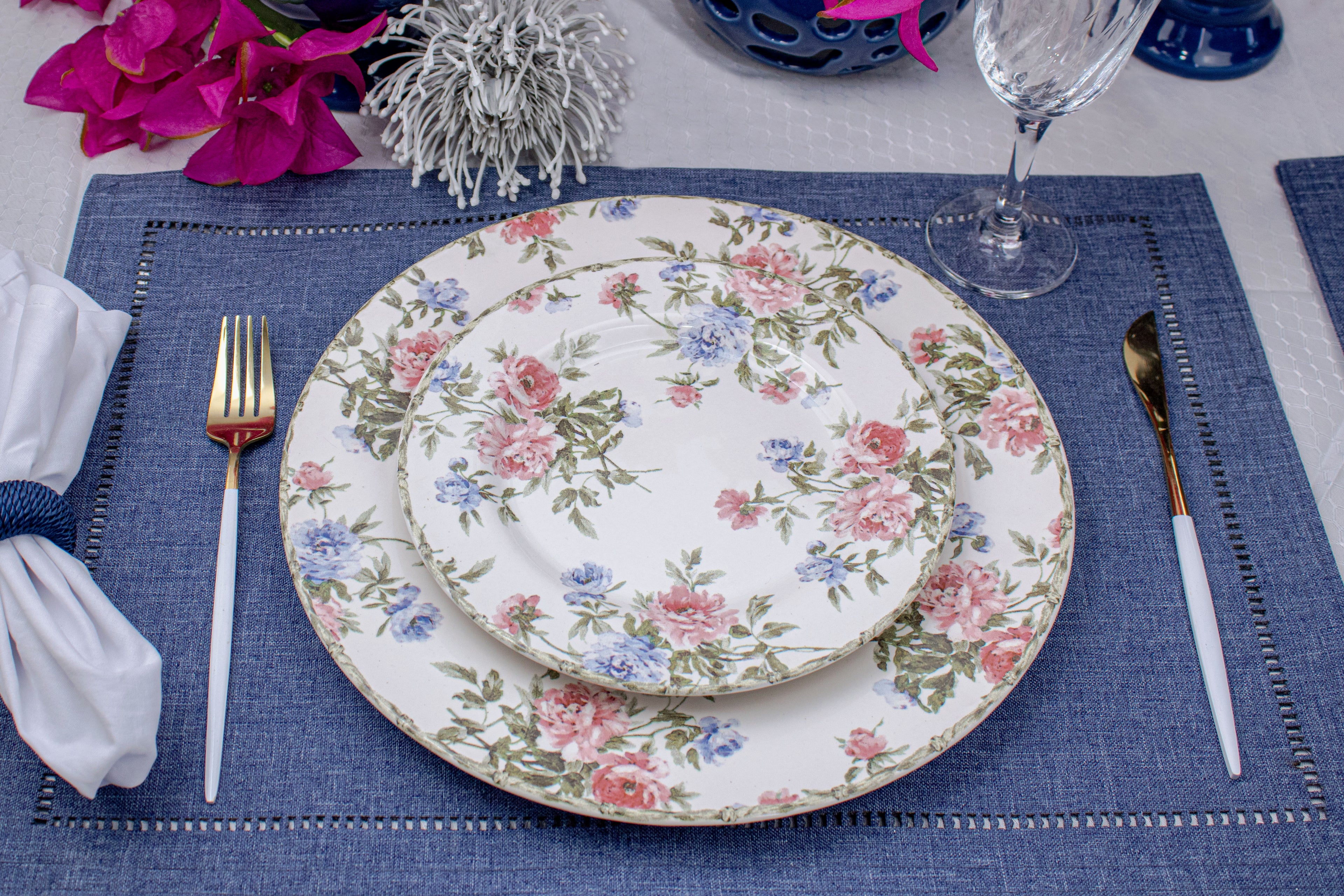 Aparelho de Jantar 12 Peças com Bowl Rosa Alleanza