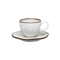 Jogo de 6 Xícaras de Cafezinho 75 Ml Com Pires Ryo Maresia