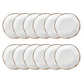 Conjunto De 12 Pratos Fundos Porcelana 22,5cm Ryo Maresia