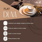 Aparelho de jantar e Chá 20 Peças Flat Duna
