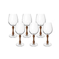Jogo de Taças Copa e Cia 6 Peças Wood Vinho/Água 585 ml