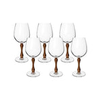 Jogo de Taças Copa e Cia 6 Peças Wood Vinho/Água 585 ml