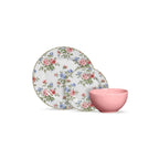 Aparelho de Jantar 12 Peças com Bowl Rosa Alleanza