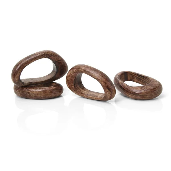 Anel de Guardanapo 4 Peças Modern Wood