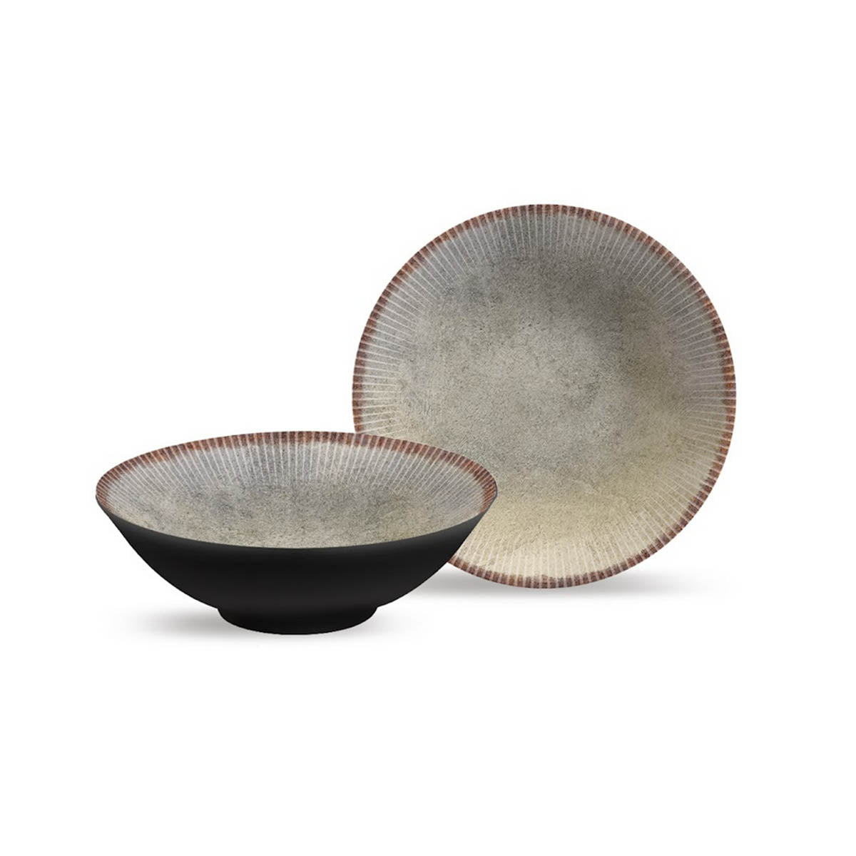 Conjunto 6 Bowls decorado 300ml Jacarta