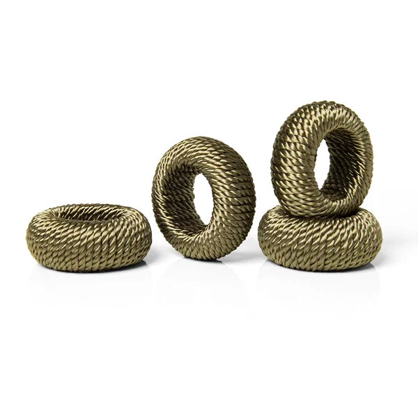 Anel de Guardanapo 4 Peças Rayon Verde Fendi