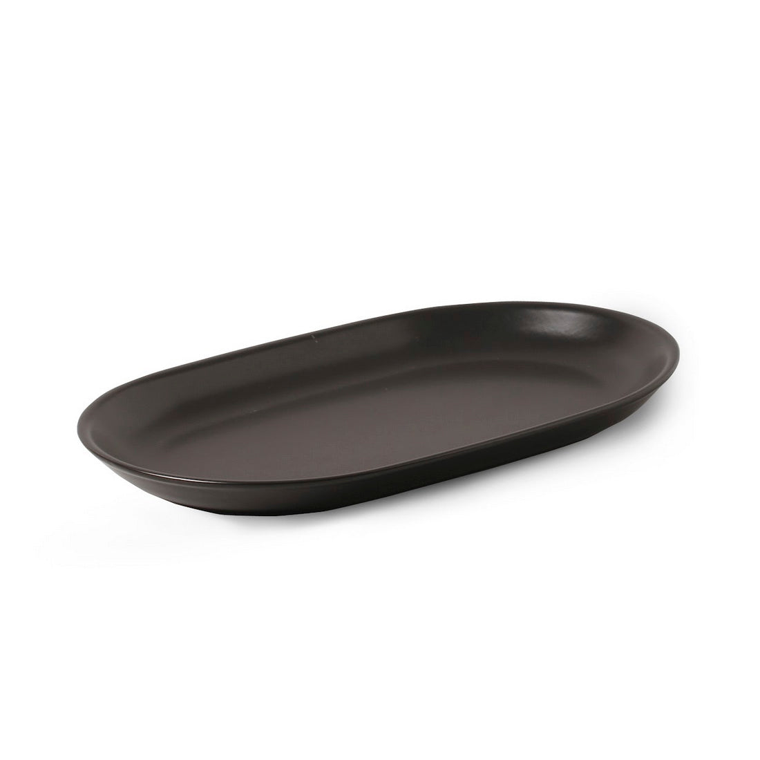 Travessa Preto Acetinado 34cm em Cerâmica