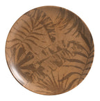Conjunto com 6 Pratos Rasos Coup Palm Tree Terracota