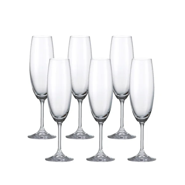 Jogo de Taças 6 Peças Gastro em Cristal Espumante 220 ml