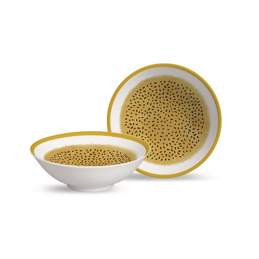 Conjunto 6 Bowls decorados Maracuja 300ml