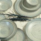 Conjunto com 6 Pratos de Sobremesa Coup Kya Gray