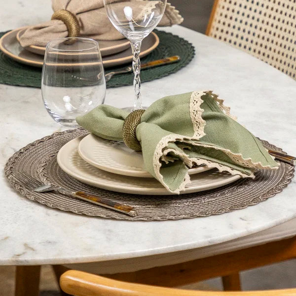 Anel de Guardanapo 4 Peças Rayon Verde