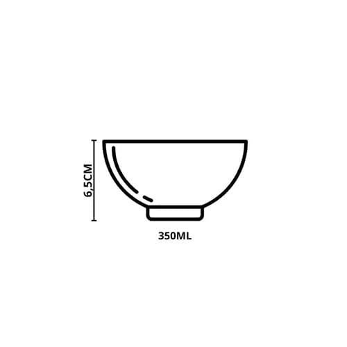 Conjunto 6 bowls decorados Trópicos 300ml