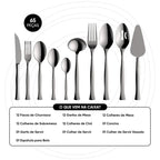 Faqueiro em Aço Inox Premium 65 Peças Noronha
