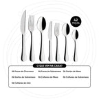 Faqueiro em Aço Inox 42 Peças Salvador