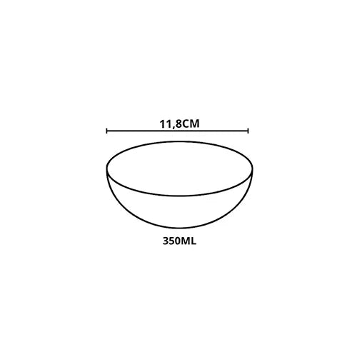 Conjunto 6 bowls decorados Trópicos 300ml