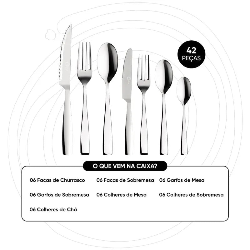 Faqueiro em Aço Inox 42 Peças São Paulo