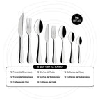 Faqueiro em Aço Inox 96 Peças Salvador