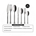 Faqueiro em Aço Inox 42 Peças Noronha