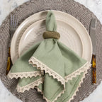 Anel de Guardanapo 4 Peças Rayon Verde