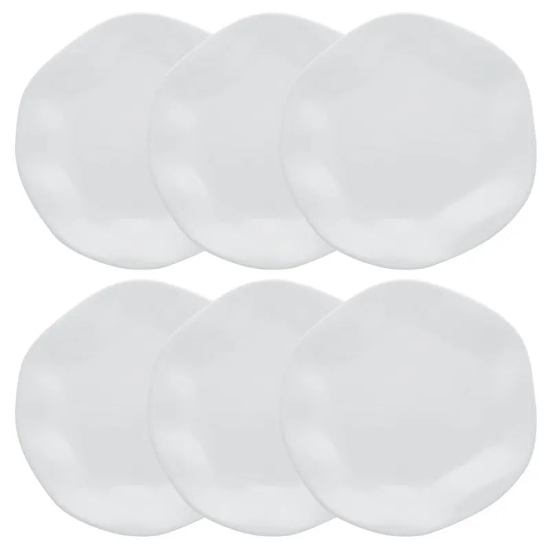 Jogo de 6 Pratos Rasos 27,5 Cm Ryo White