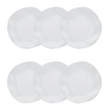 Jogo de 6 Pratos Fundos 22,5 Cm Ryo White