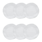 Jogo de 6 Pratos Fundos 22,5 Cm Ryo White