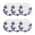 Jogo de 6 Pratos Fundos 23,5 Cm Flamingo Toile de Jouy