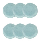 Jogo de 6 Pratos Sobremesa 21,5 Cm Ryo Blue Bay
