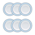 Jogo de 6 Pratos Fundos 23,5 Cm Flamingo Classic Azul