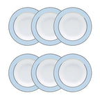 Jogo de 6 Pratos Fundos 23,5 Cm Flamingo Classic Azul